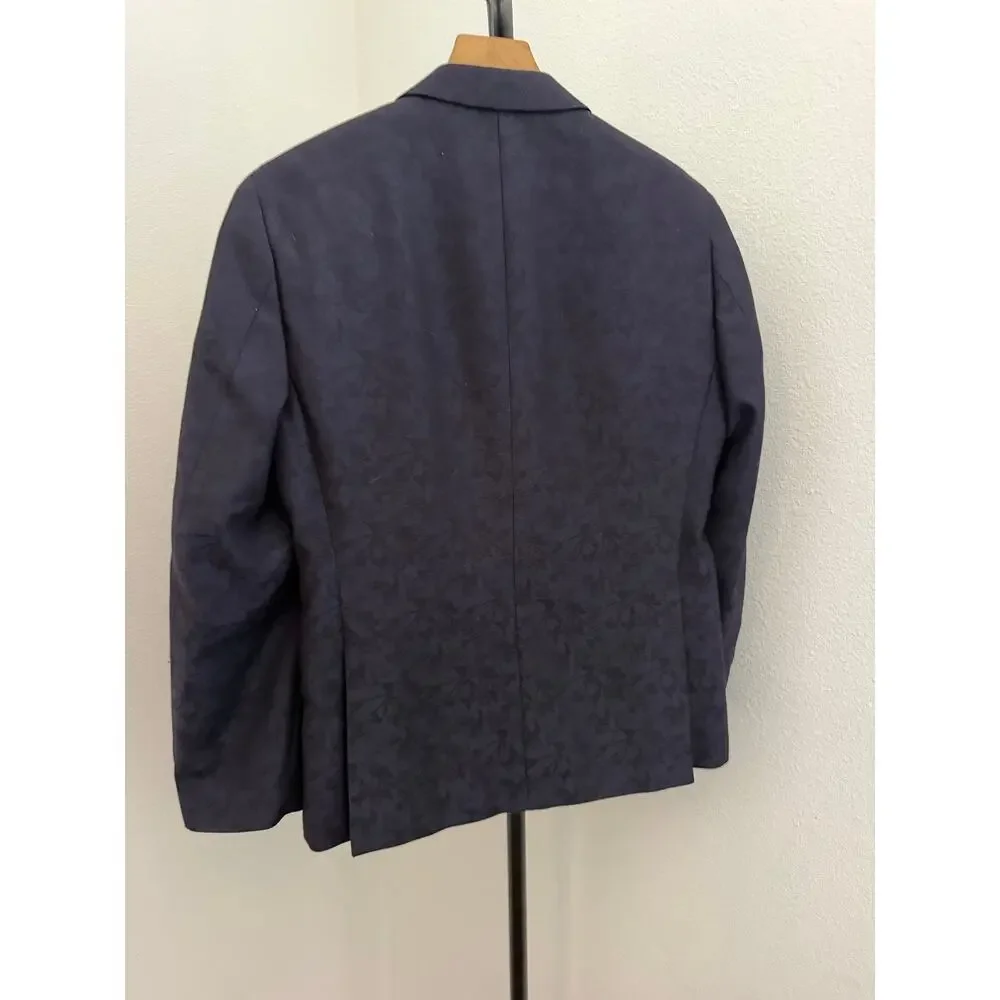 Alfani floral blue dinner jacket size 38 S